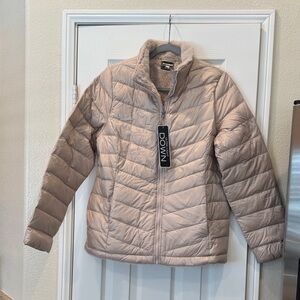 32 Degrees Women's Beige Puffer Jacket